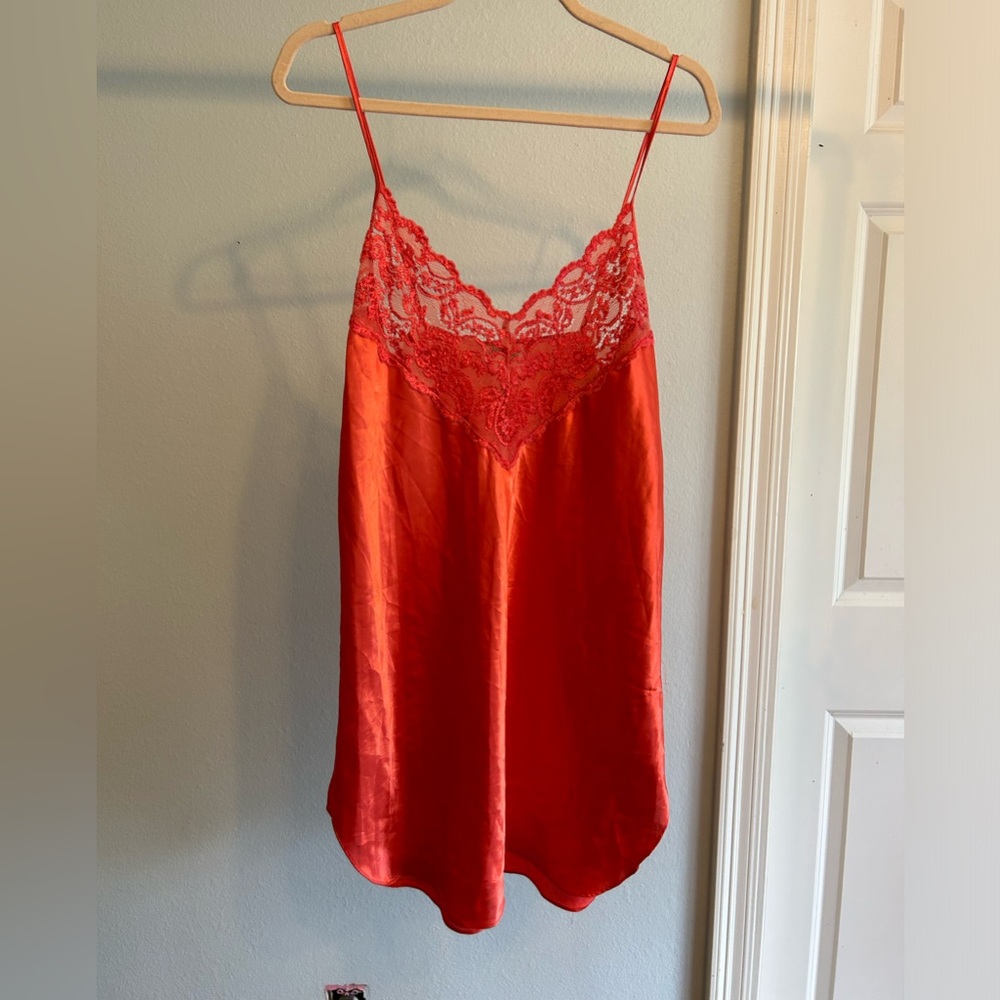 Orange lace nightie